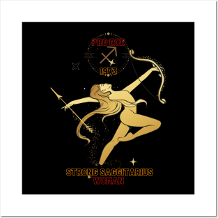 Strong Sagittarius woman Posters and Art